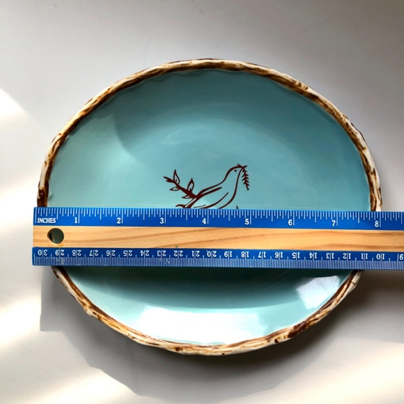 NWOT Bird Plate for Serving or Display in Robin’s Egg Blue - Picture 5 of 5